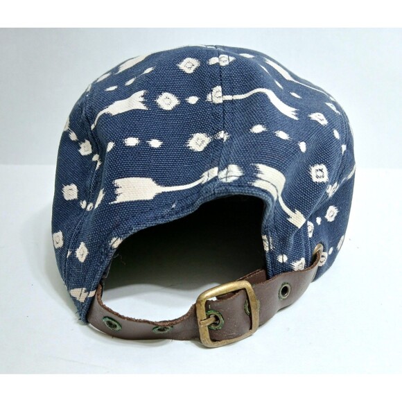 Obey Propaganda 5 Panel Ball Cap  Blue Canvas Arrows Diamonds Southwest Tribal - Picture 4 of 8